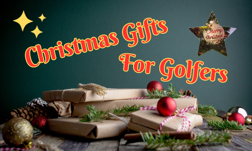 Christmas gifts for golfers, image of christmas gifts wrapped